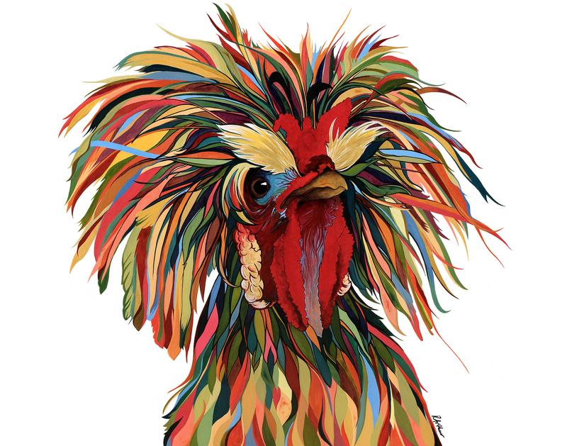 Chicken Art by Robin Arthur